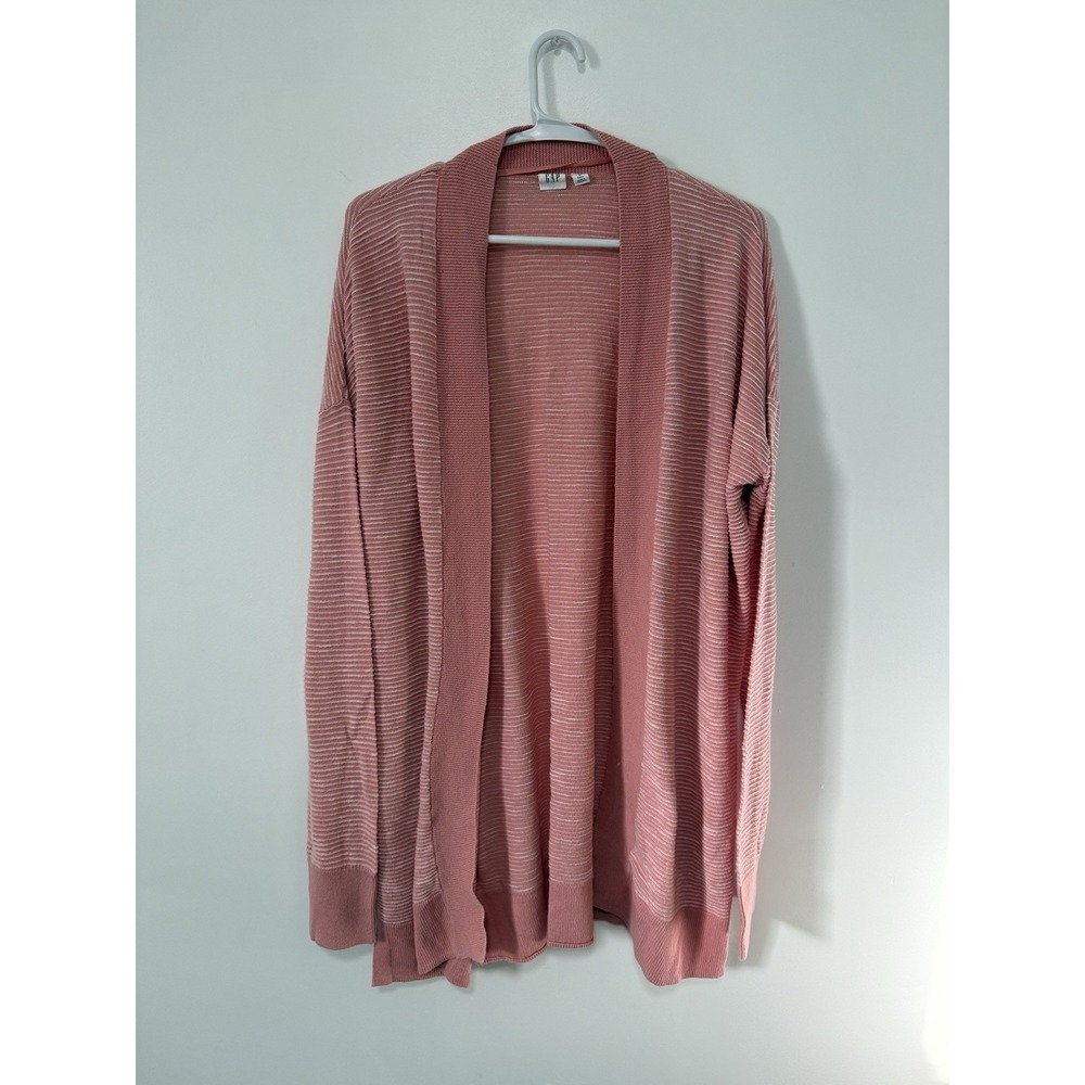 Gap women's pink open-front‎ cardigan sweater. Size Tall M